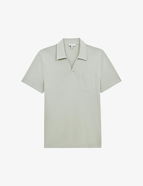 REISS: Owen Airtech cotton polo shirt