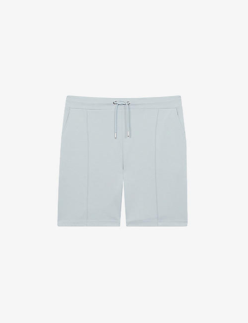 REISS: Cullen exposed-seams stretch-woven shorts