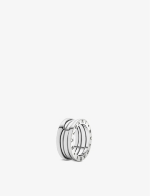 Bvlgari Womens White Gold B.zero1 18ct White Gold Three-band Ring