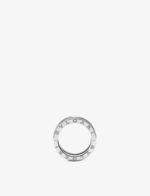 BVLGARI: B.zero1 18ct white gold three-band ring