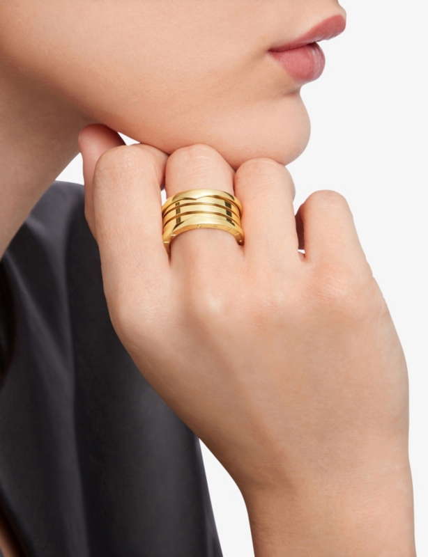 B.zero1 four-band 18ct yellow-gold ring