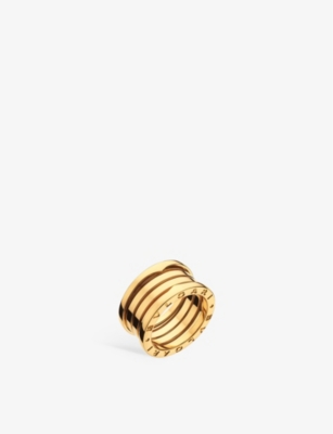 BVLGARI: B.zero1 four-band 18ct yellow-gold ring