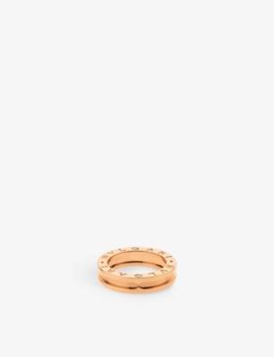 Bvlgari Womens Rose Gold B.zero1 18ct Rose-gold Ring