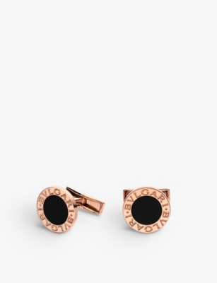 Bvlgari rose discount gold cufflinks