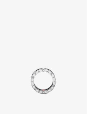 BVLGARI: Save the Children sterling silver and black ceramic one-band ring