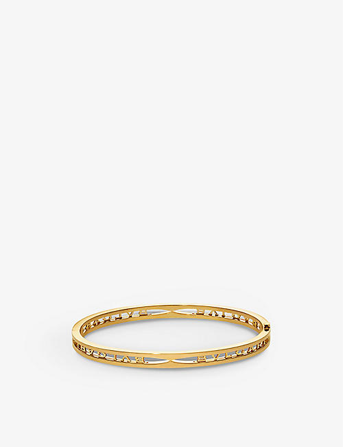 BVLGARI: B.zero1 18ct yellow-gold bangle bracelet