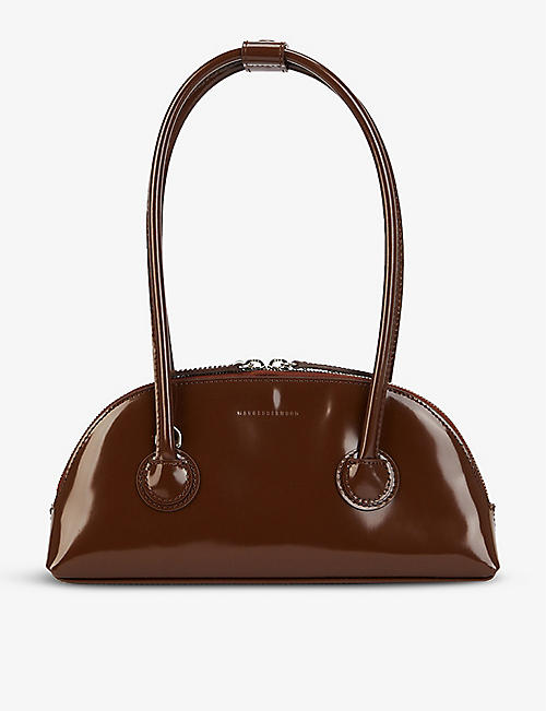 MARGE SHERWOOD: Zipper S leather top-handle bag