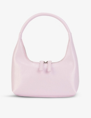 MARGE SHERWOOD: Hobo mini crinkled leather shoulder bag