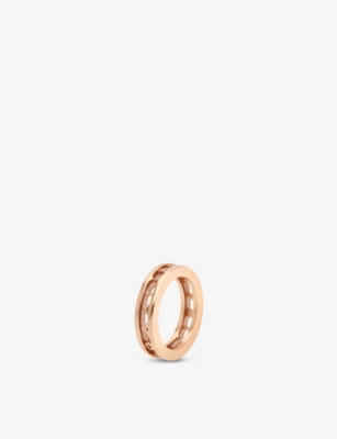 BVLGARI: B.zero1 18ct rose-gold band ring