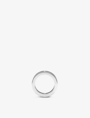 BVLGARI: B.zero1 18ct white-gold band ring
