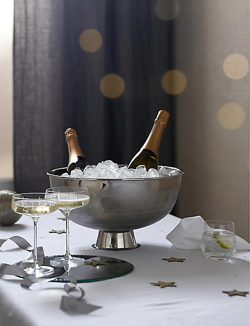 THE WHITE COMPANY: Footed stainless-steel Champagne bowl