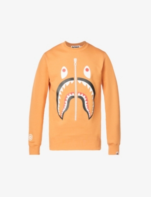 Shark graphic-print cotton-blend sweatshirt