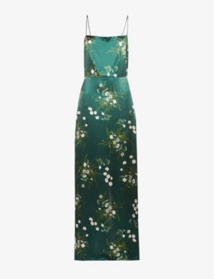 reformation frankie floral silk maxi dress Reformation Frankie Silk Maxi Dress