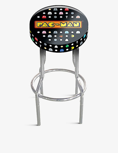 ARCADE1UP: Namco Legacy Pac-Man adjustable steel arcade stool 75cm