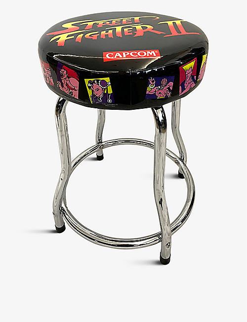 ARCADE1UP: Capcom Legacy Street Fighter adjustable steel arcade stool 75cm