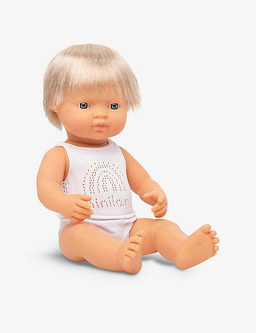 MINILANDS: Educational male baby doll 38cm