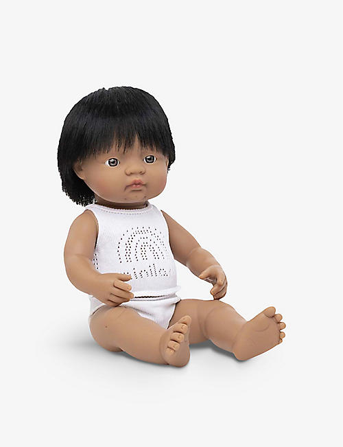 MINILANDS: Educational male baby doll 38cm