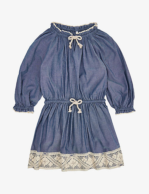 ZIMMERMANN: Doily relaxed-fit cotton-blend dress 4-10 years