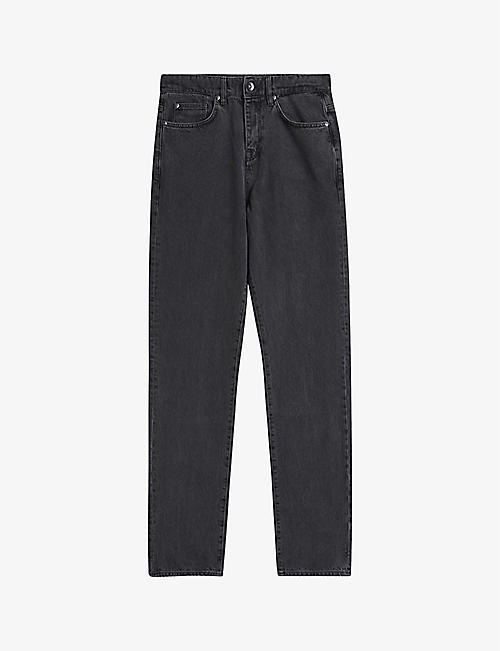 TED BAKER: Faded straight-leg jeans