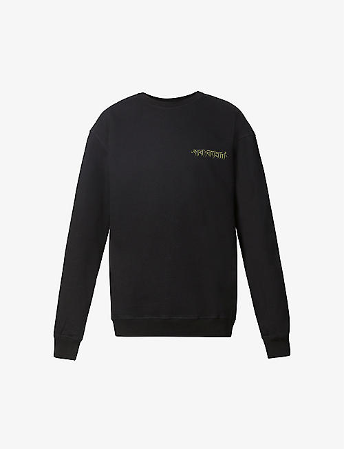 MAHARISHI: Logo-embroidered relaxed-fit organic cotton-jersey sweatshirt