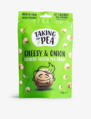 TAKING THE PEA - Taking the Pea Cheesy And Onion crunchy pea snack 125g