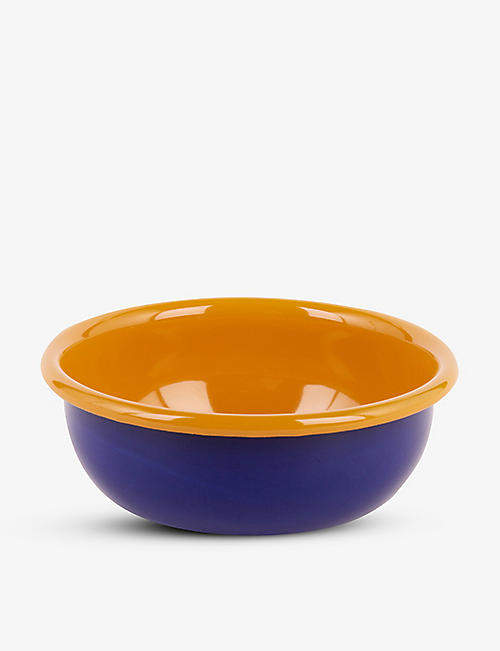 BEMUS: Two-tone enamelled steel bowl 12cm
