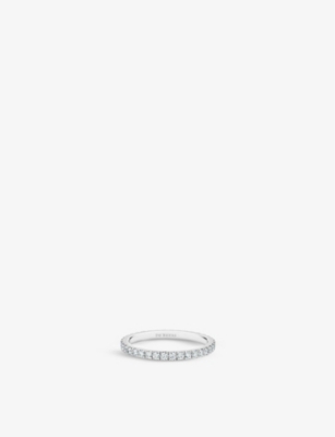 Shop De Beers Jewellers Women's Platinum Classic Platinum And 0.58ct Round-cut Diamond Wedding Ring In Silver
