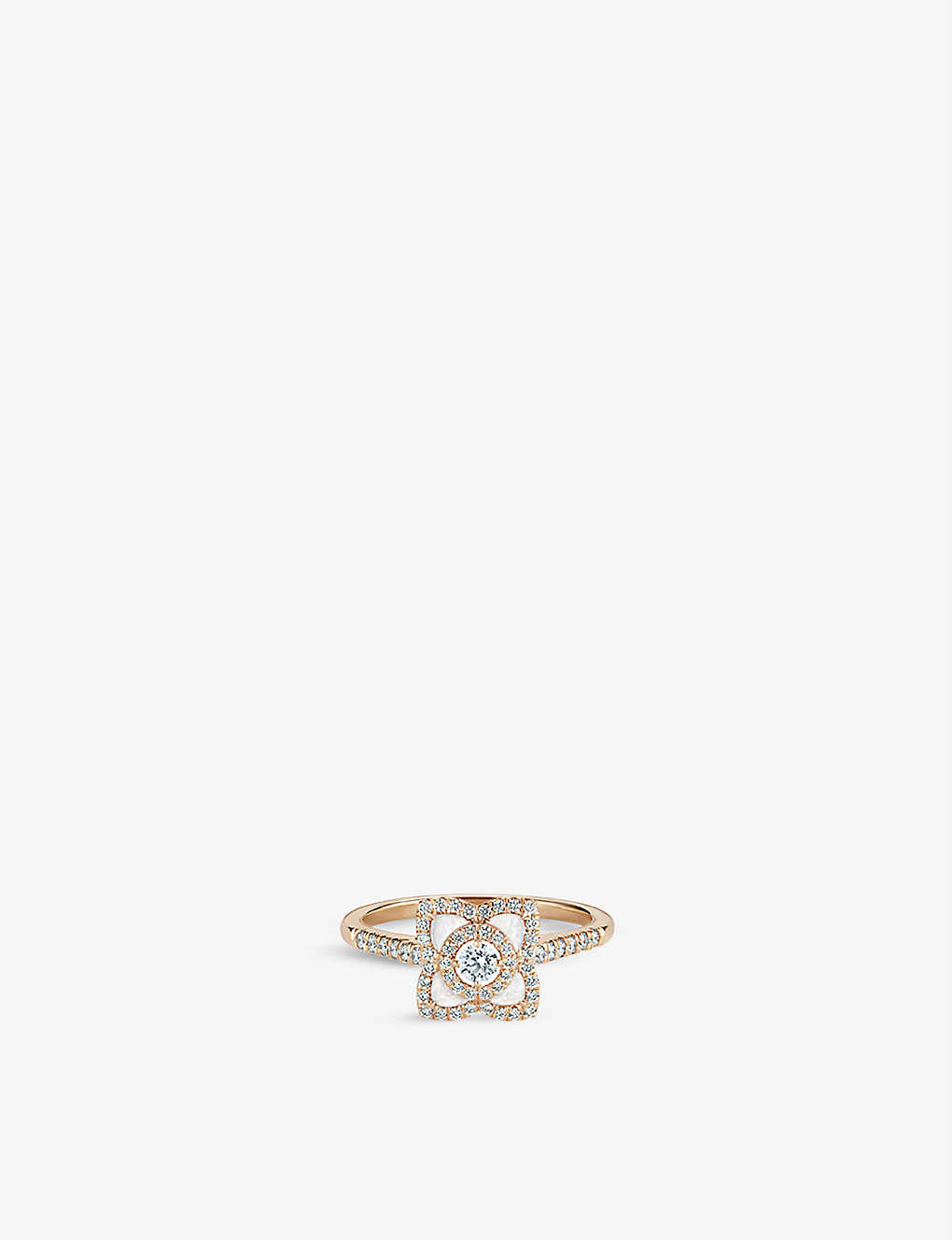 Shop De Beers Jewellers Women's 18k Rose Gold Enchanted Lotus 18ct Rose-gold, Diamond, And Mother-of-pear