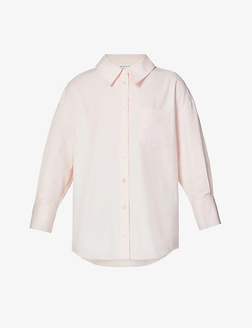 ANINE BING: Mika relaxed-fit cotton shirt