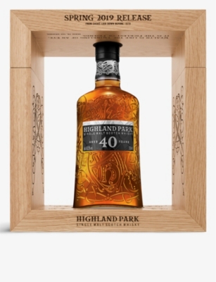 HIGHLAND PARK: Viking Pride spring 2019 release 40-year-old single malt Scotch whisky 700ml