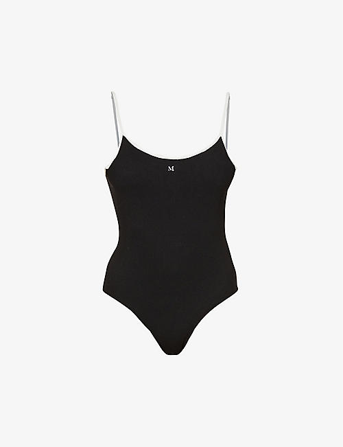 MUSIER PARIS: Odie embroidered knitted bodysuit