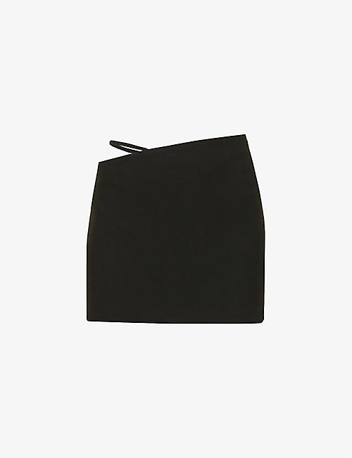 MUSIER PARIS: Hermine low-waist woven mini skirt
