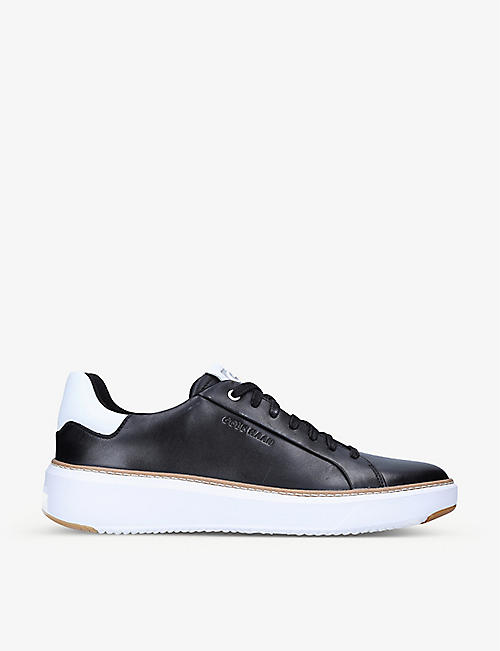 COLE HAAN: Grand Pro Topspin leather trainers