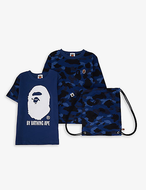 A BATHING APE: Camouflage gift set 10-13 years