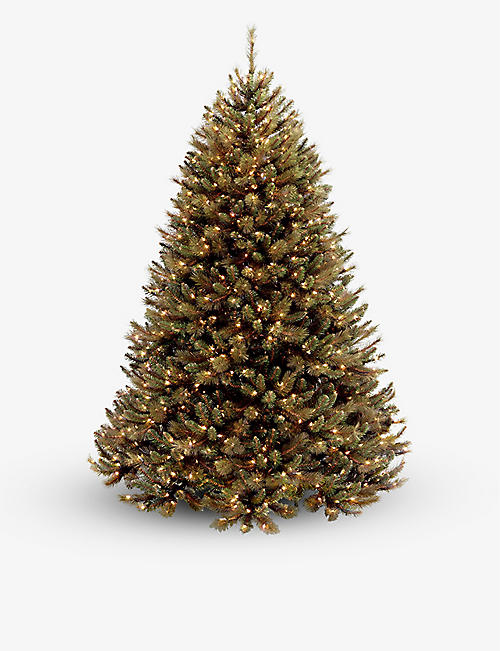 CHRISTMAS: Rocky Ridge artificial Christmas tree with LED lights 7.5ft
