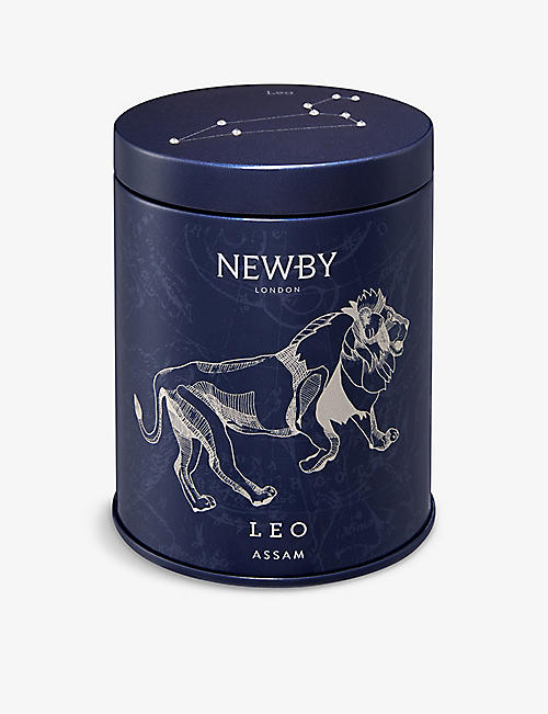 NEWBY TEAS UK: Zodiac Collection Leo Assam tea tin with Swarovski crystals 30g