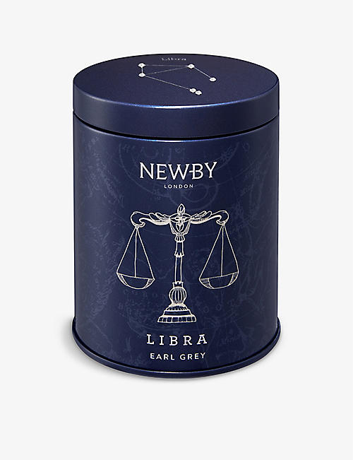 NEWBY TEAS UK: Zodiac Collection Libra loose tea tin with Swarovski crystals 30g