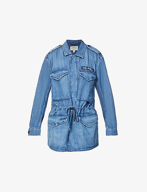 POLO RALPH LAUREN: Relaxed embroidered denim jacket