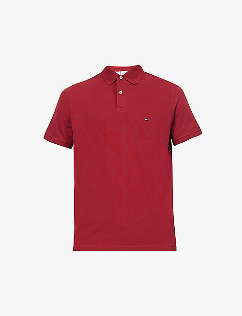 TOMMY HILFIGER: 1985 logo-embroidered stretch-cotton polo shirt