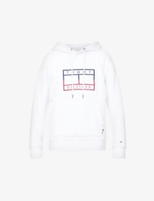 Logo-embroidered cotton-jersey hoody