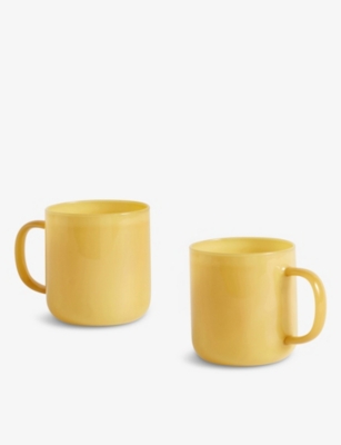 HAY: Borosilicate glass mug set of two