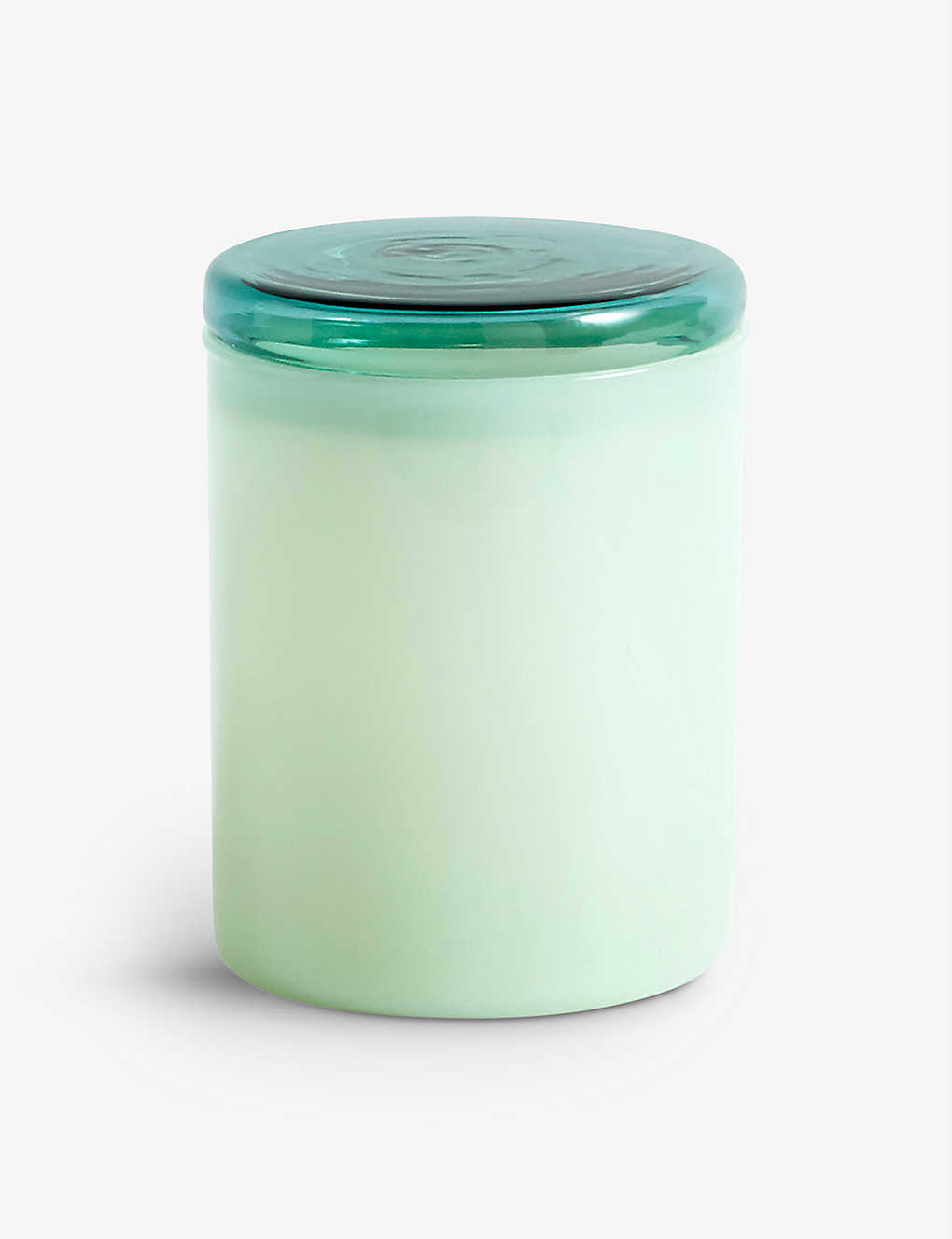 Hay Lidded Small Borosilicate Glass Jar 11cm In Green