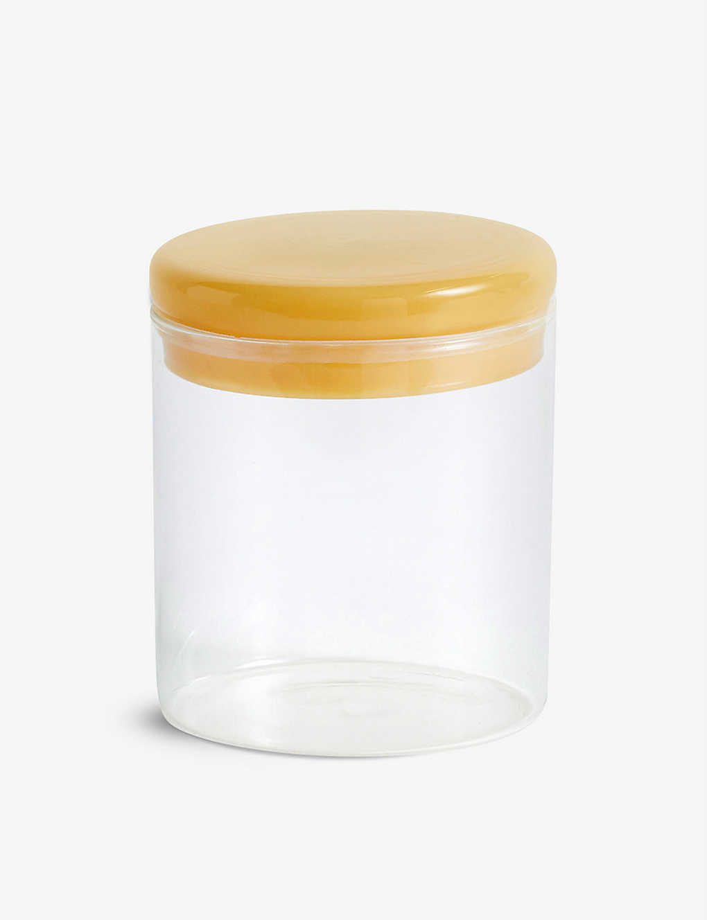 Hay Lidded Borosilicate-glass Jar 12cm In Transparent