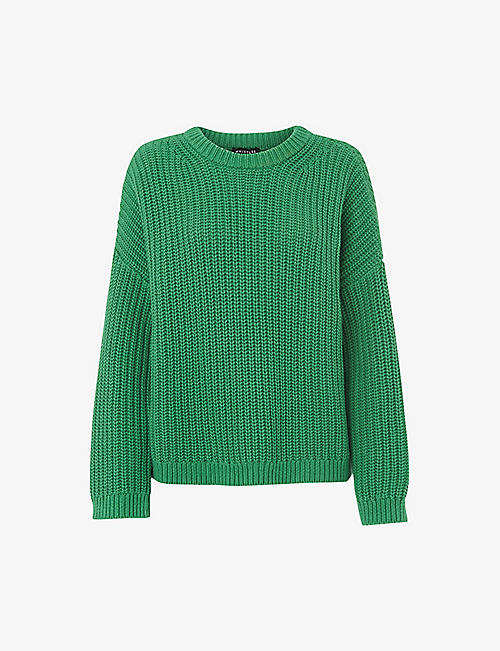 WHISTLES: Pria chunky knit cotton jumper
