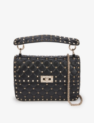 VALENTINO GARAVANI - Rockstud Spike leather cross-body bag | Selfridges.com