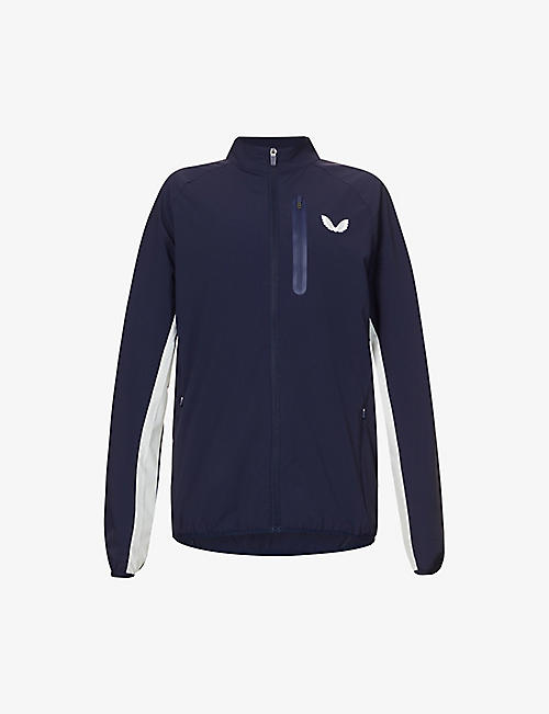 CASTORE: Active Flyweight logo-embroidered stretch-woven jacket