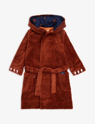 Joules Kids' Gruffalo Embroidereddetail Velour Dressing Gown 216