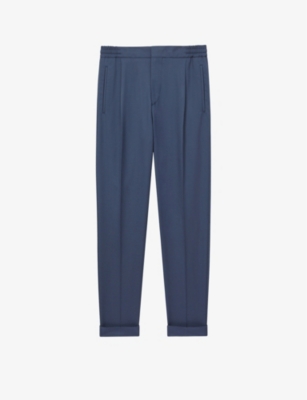REISS: Brighton relaxed-fit tapered-leg stretch-woven trousers