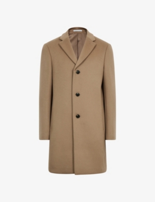 Reiss Gable Wool Blend Single Breasted Epsom Overcoat - REISS