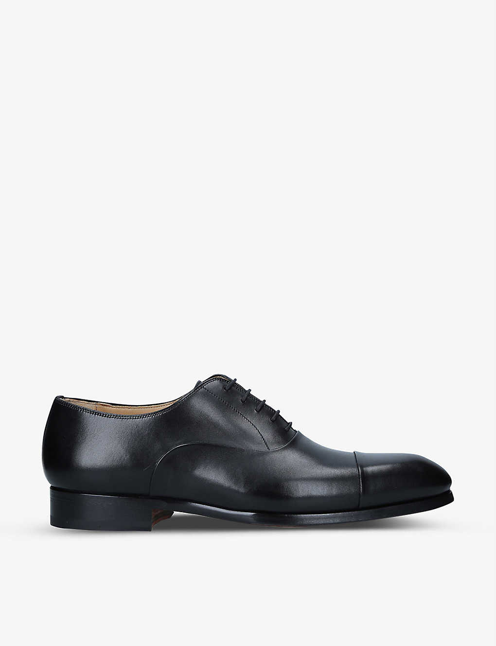 Shop Magnanni Men's Black Lace-up Leather Oxford Shoes